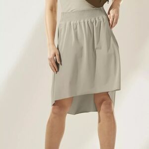 NWT Athleta Gray Cosmic Skirt Pockets Pull On Elastic  Waist Womens